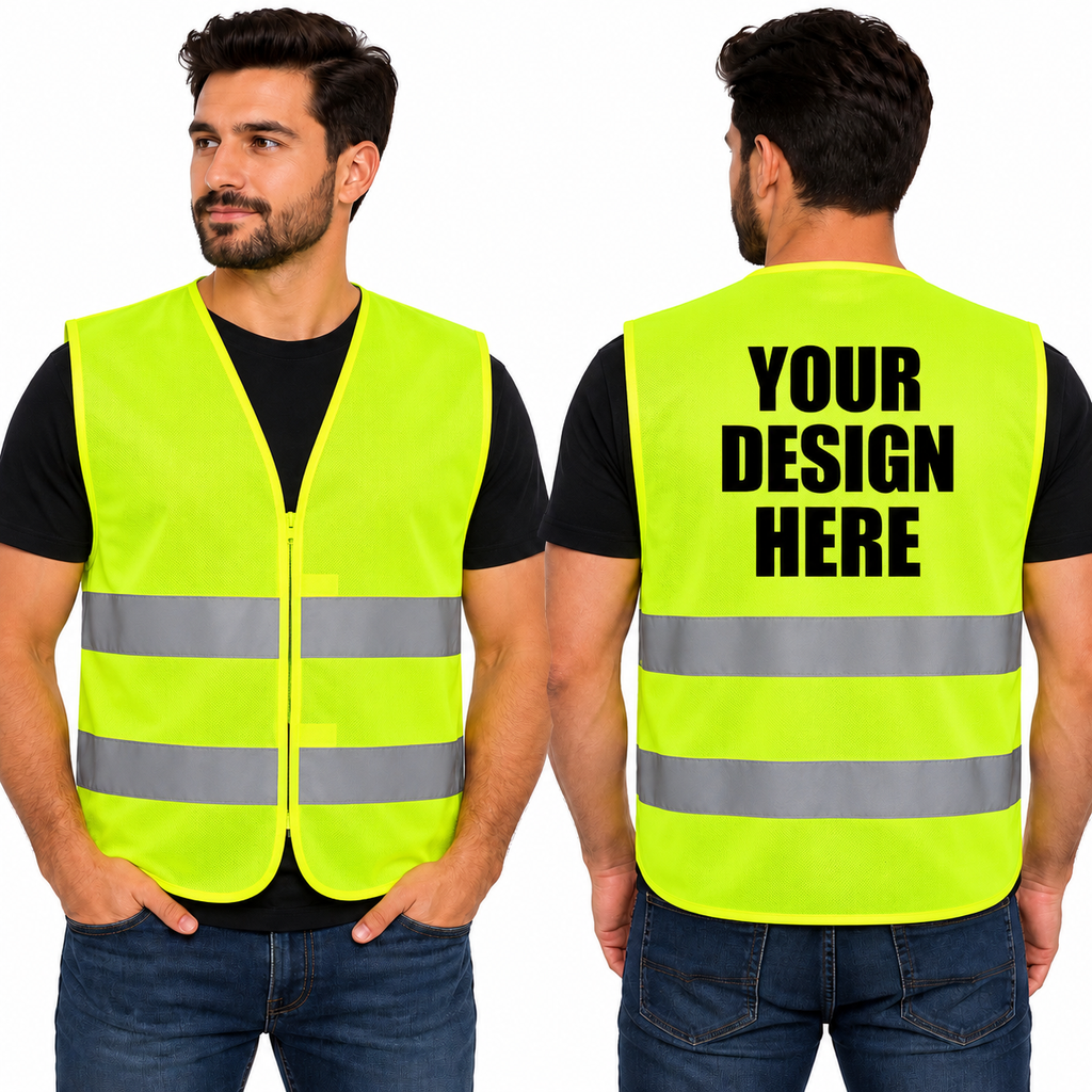 Custom Printed Safety Vests – Bulk Orders for Businesses & Events.